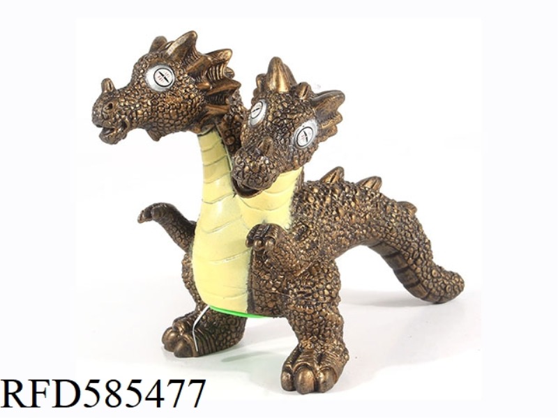BABY DINOSAUR DOUBLE-HEADED GOLD