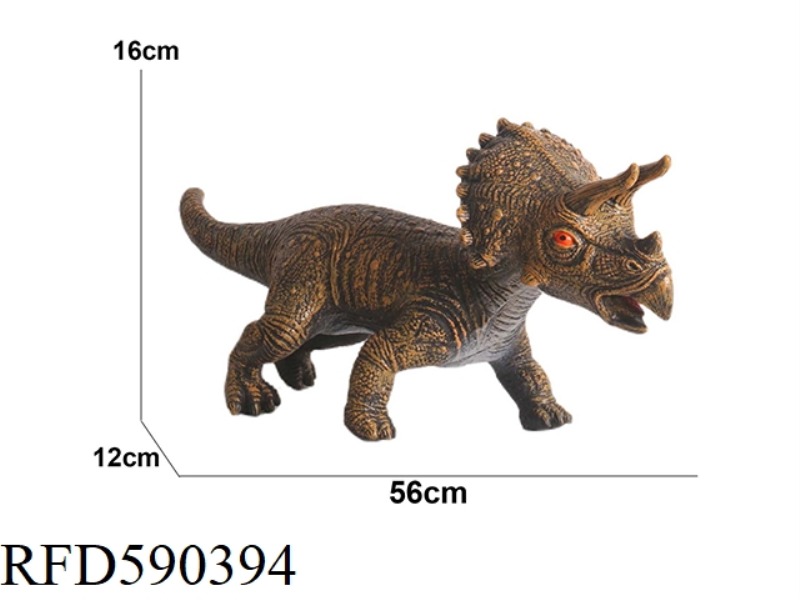 SUPER-LARGE TRICERATOPS VINYL DINOSAUR WITH IC
