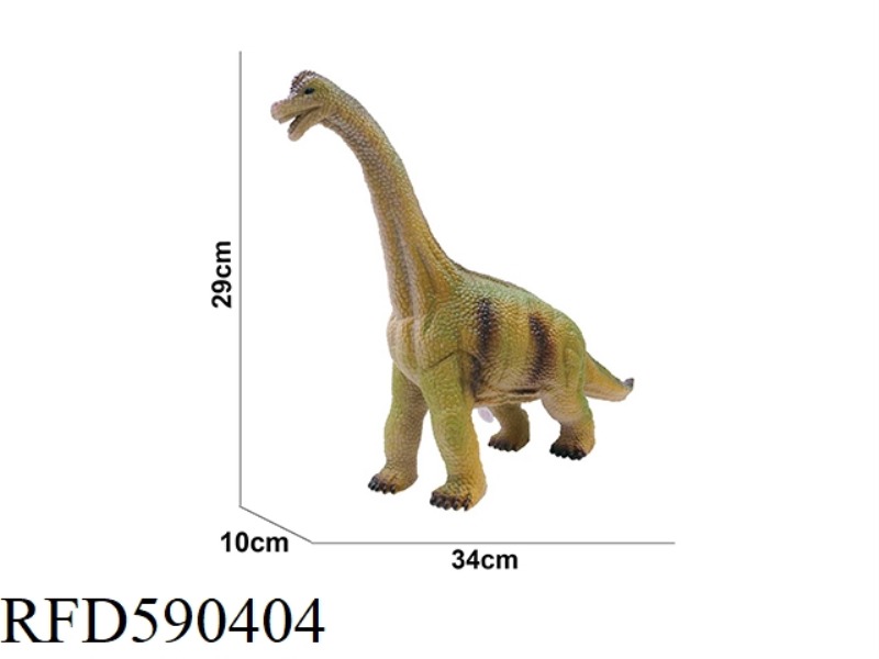 17 INCH SMALL BRACHIOSAURUS VINYL DINOSAUR WITH IC