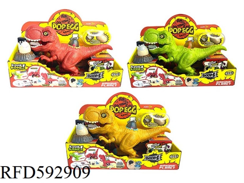 EATING EGGS AND LAYING EGGS, SWINGING AND SLIDING DINOSAURS WITH SOUND AND LIGHT