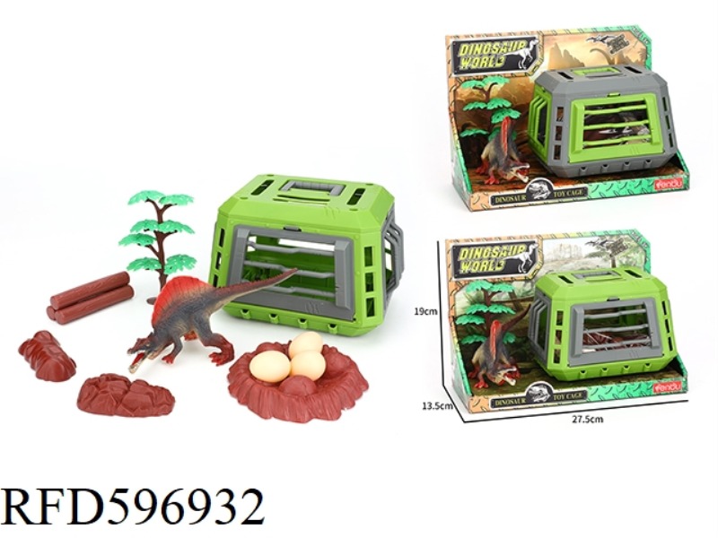 SPINOSAURUS WITH CAGE 12PCS