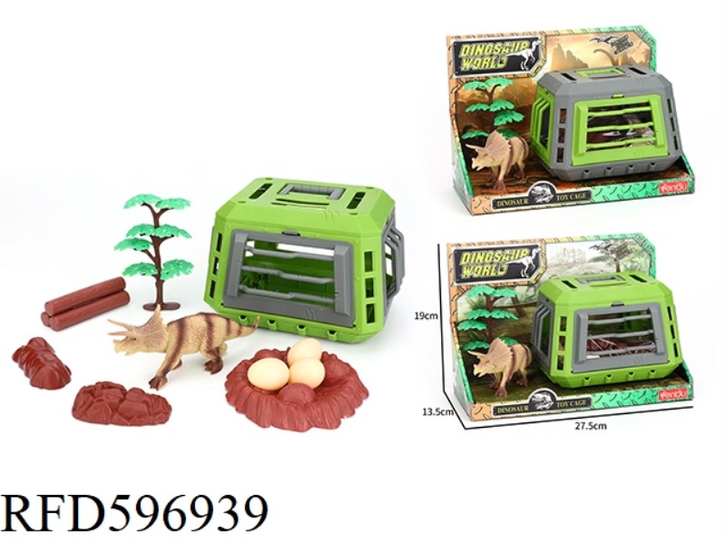 TRICERATOPS WITH CAGE 12PCS