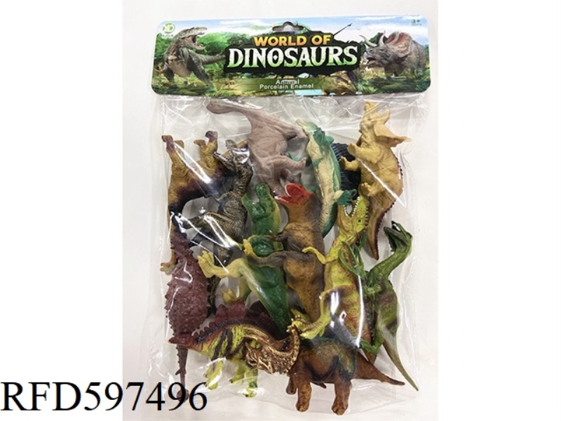 HOLLOW 12 PACK 8 RETRO 4 ORDINARY DINOSAUR SET