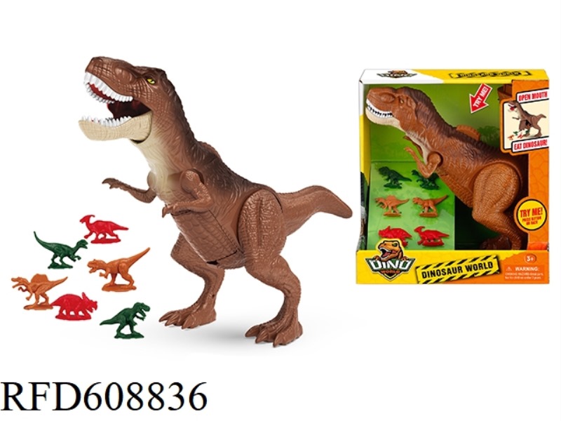 PRESS DEVOURING BIG DINOSAUR SET