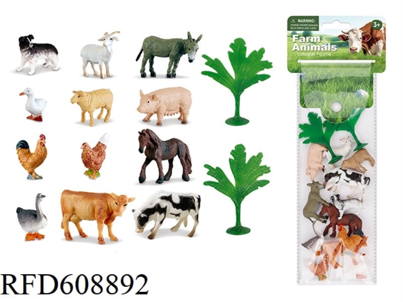 14PCS SIMULATED SOLID POULTRY