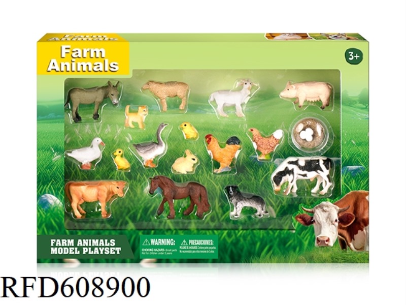 18PCS SIMULATED SOLID POULTRY