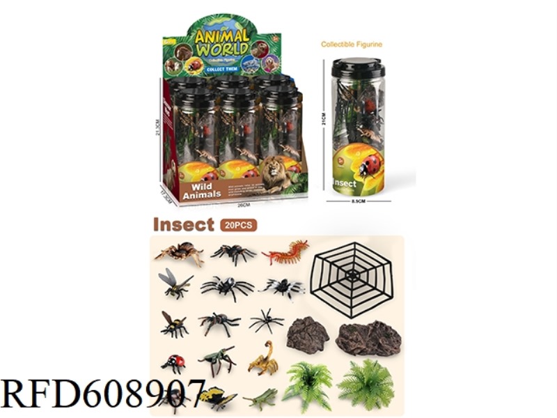 20PCS SOLID INSECTS 6 BOTTLES