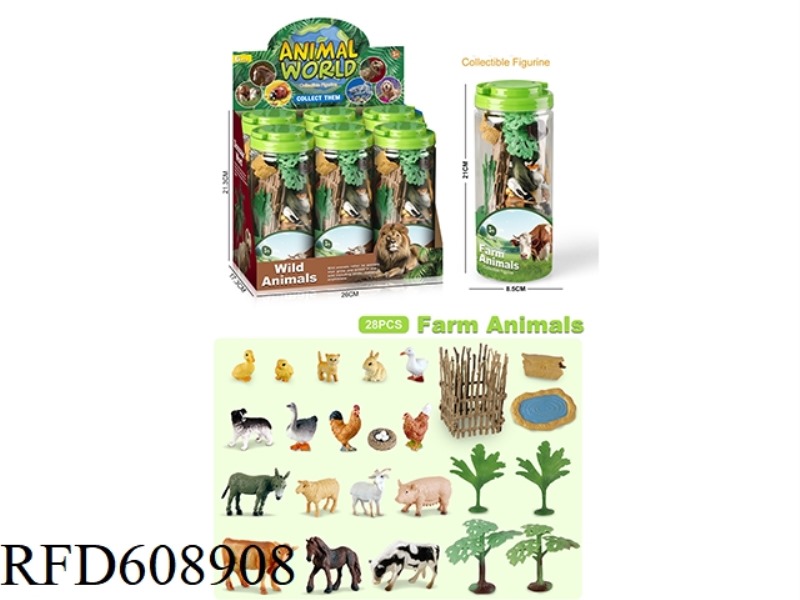 28PCS SIMULATED SOLID POULTRY 6 BOTTLES