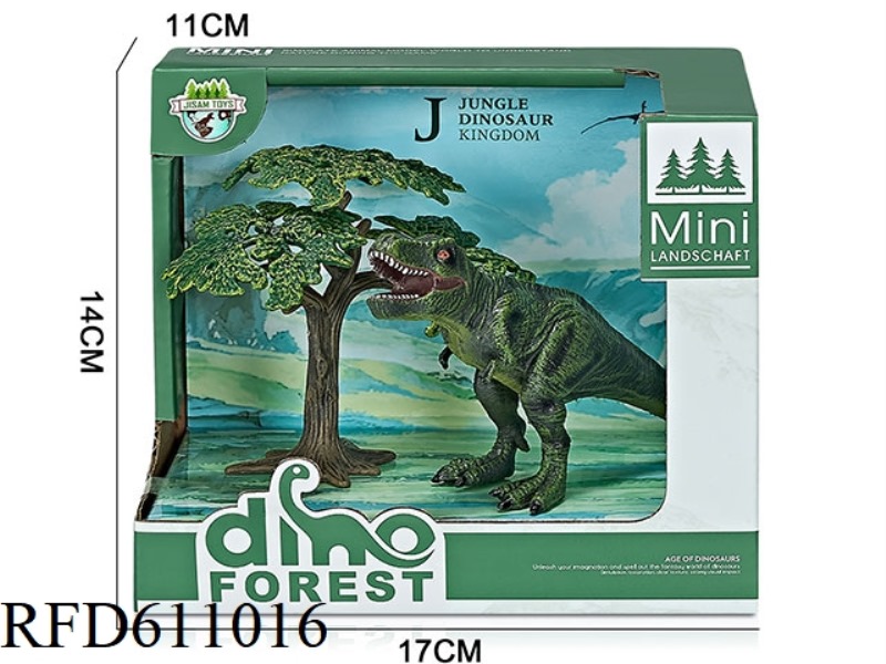 FOREST BOX DINOSAUR SCENE (TYRANNOSAURUS REX)