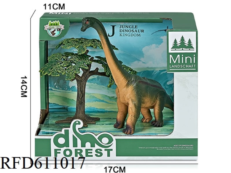FOREST BOX DINOSAUR SCENE (BRACHIOSAURUS)