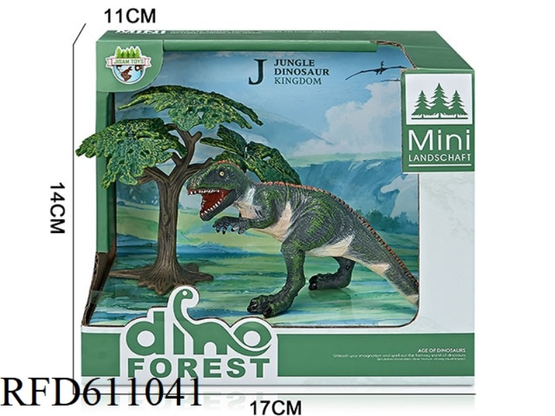 FOREST BOX DINOSAUR SCENE (SHARK TOOTHED DRAGON)