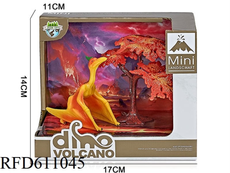 VOLCANO BOX DINOSAUR SCENE (PTEROSAUR)
