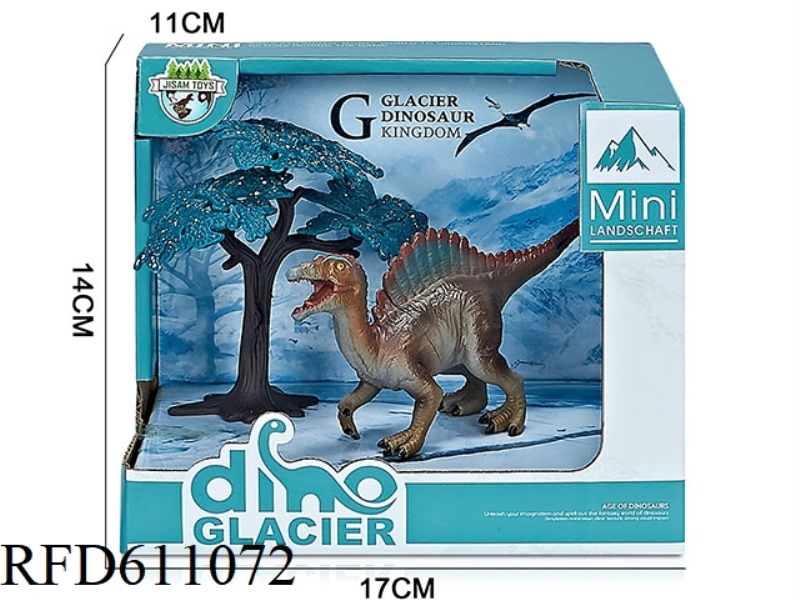GLACIER BOX DINOSAUR SCENE (SPINY BACKED DRAGON)