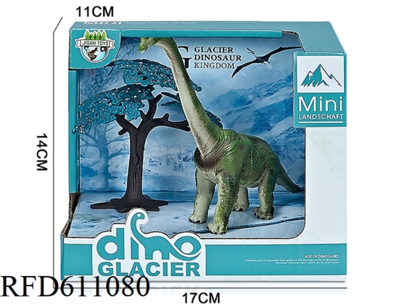 GLACIER BOX DINOSAUR SCENE (BRACHIOSAURUS)