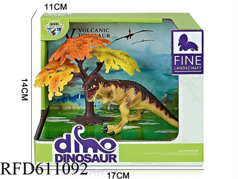 CARTOON BOX DINOSAUR SCENE (SHARK TOOTHED DRAGON)