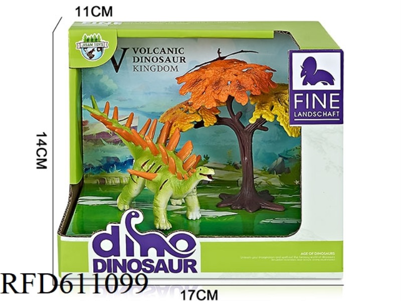 CARTOON BOX DINOSAUR SCENE (DING-SHAPED DRAGON)