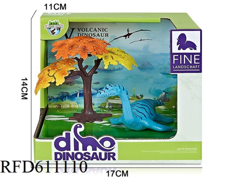 CARTOON BOX DINOSAUR SCENE (PLESIOSAUR)