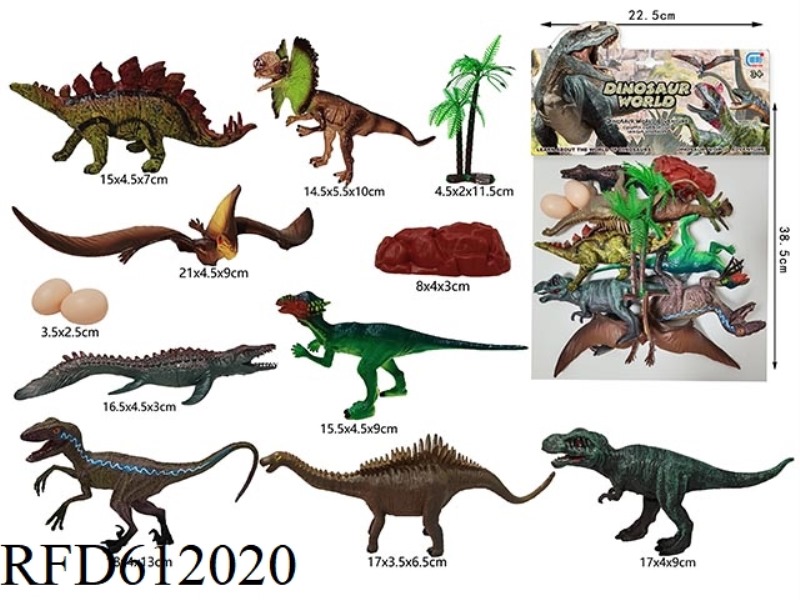 DINOSAURS AND ACCESSORIES 16PCS