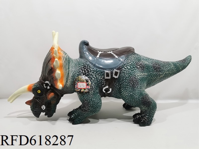 RIDING TRICERATOPS