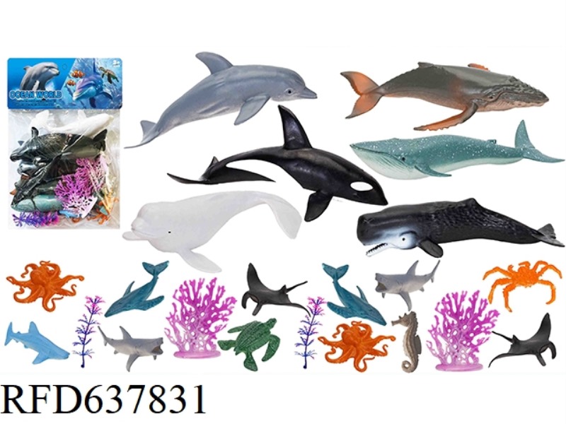 MARINE ANIMAL SET 22PCS