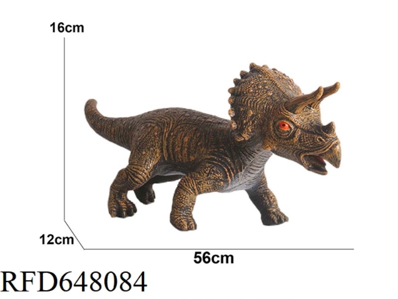 SUPER-LARGE TRICERATOPS VINYL DINOSAUR (WITH IC)