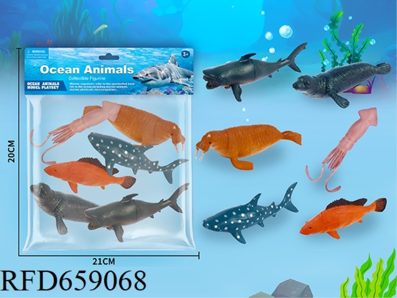 SIX SEA ANIMALS