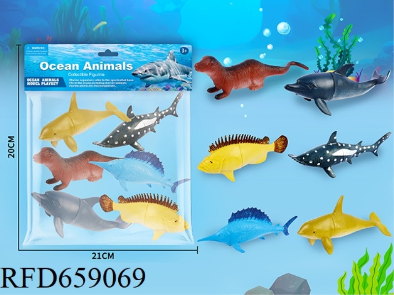SIX SEA ANIMALS