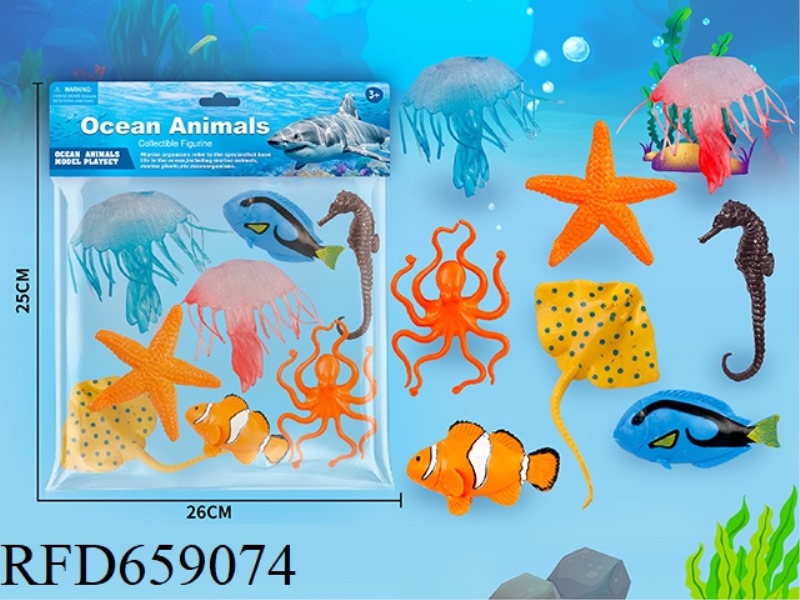 EIGHT SEA ANIMALS