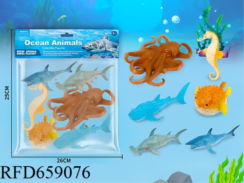 SIX SEA ANIMALS