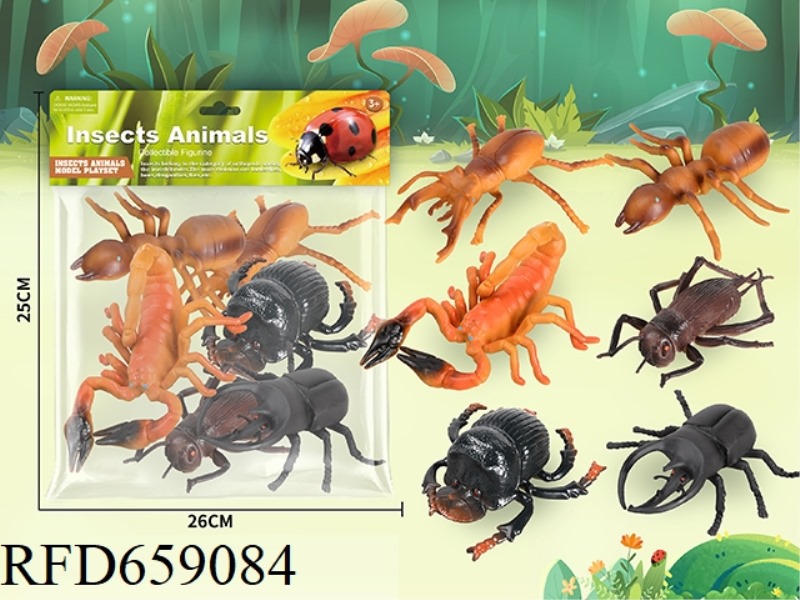 SIX INSECT ANIMALS