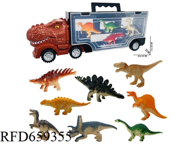 DINOSAUR 8 DINOSAURS IN A CAR