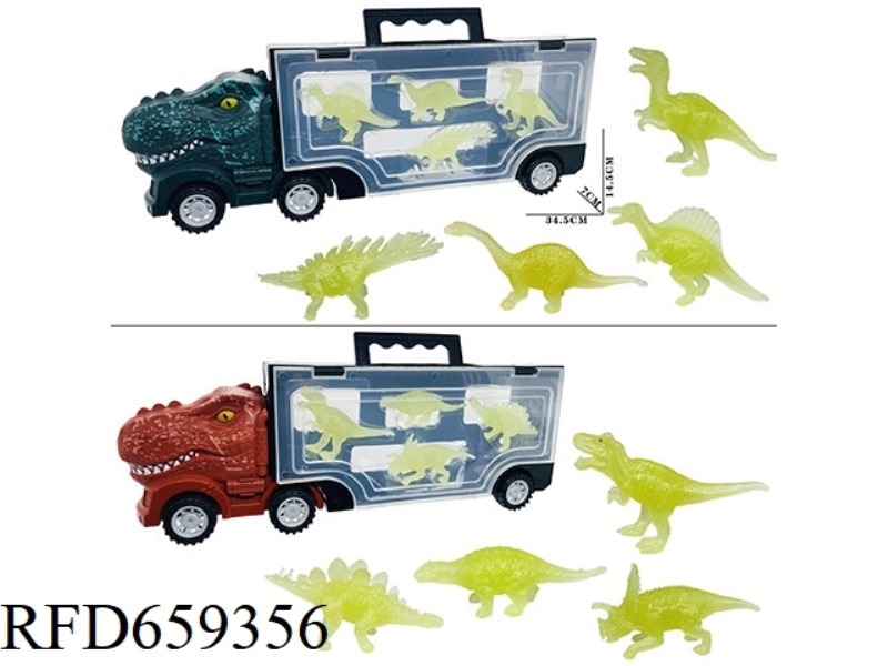 DINOSAUR WITH 4 GLOW-IN-THE-DARK DINOSAURS