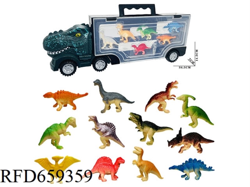 DINOSAUR 12 DINOSAURS IN A CAR