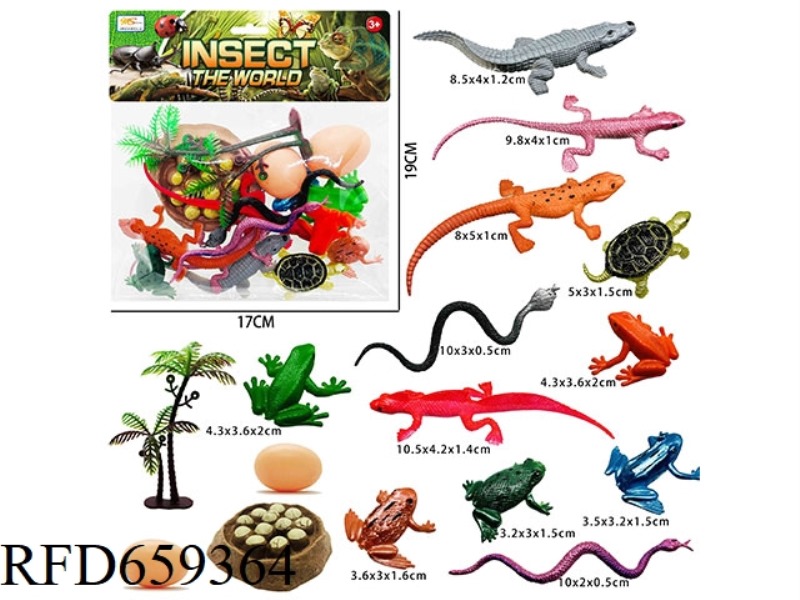 SOLID INSECT SCENE (16PCS)
