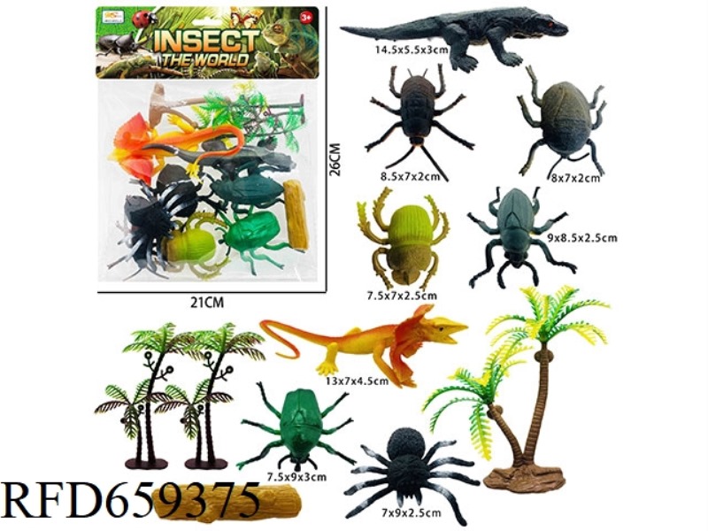 SOLID INSECT SCENE (12PCS)