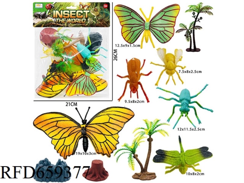 SOLID INSECT SCENE (10PCS)