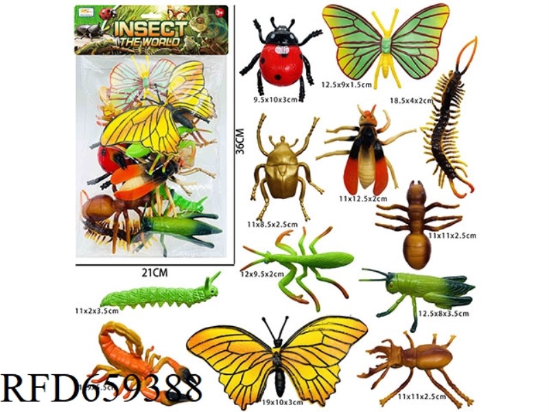 INSECT COLLECTION (12PCS)