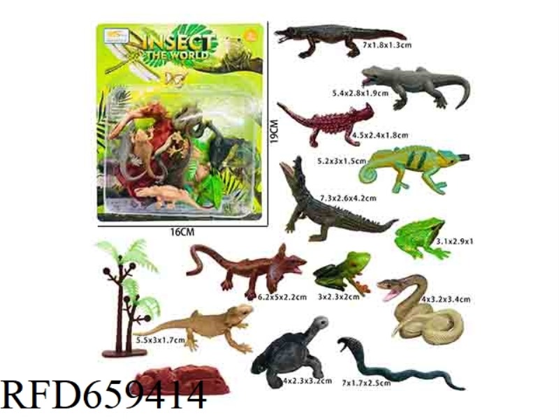 SOLID HAND-PAINTED INSECTS (14PCS)