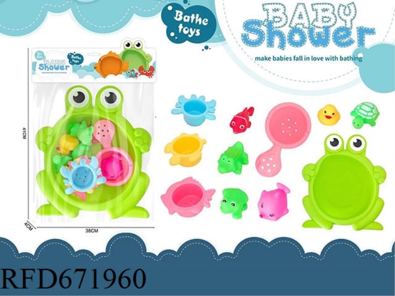 FROG BATHTUB WITH 6 TYPES OF ADHESIVE