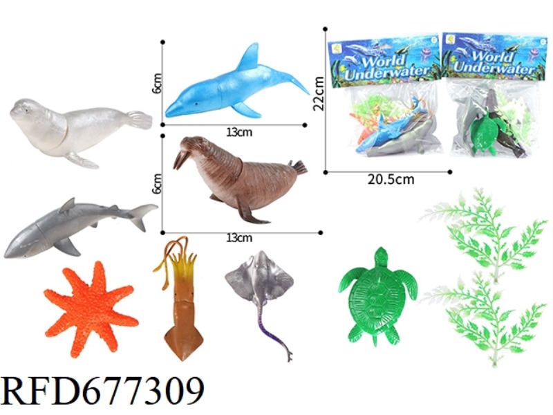 4 MARINE ANIMALS (2 MIXED SETS)