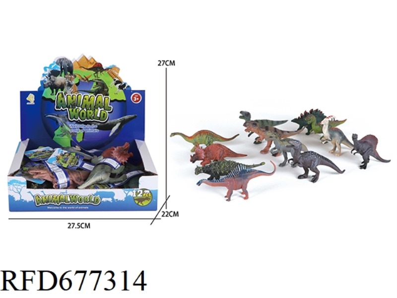 TWELVE ANTIQUE-STYLE DINOSAURS
