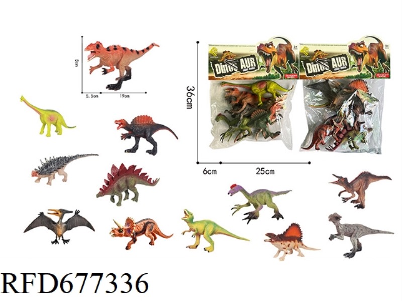 SIX SOLID DINOSAURS
