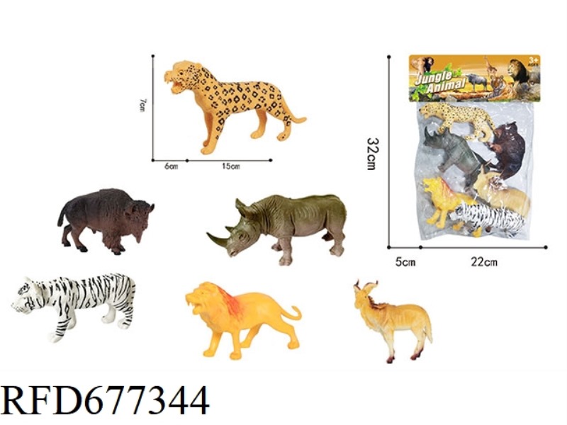 SIX SETS OF WILD ANIMALS
