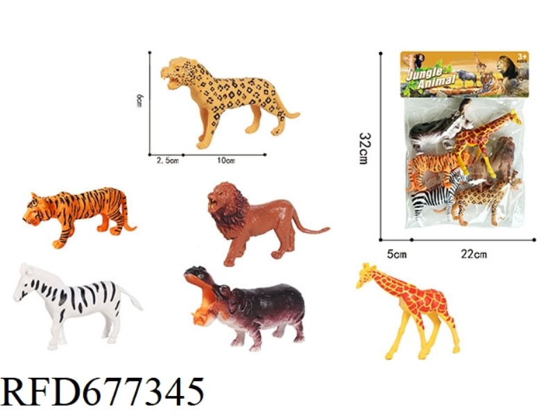 SIX SETS OF WILD ANIMALS