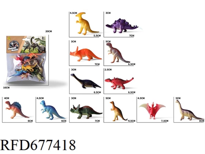 TWELVE LITTLE DINOSAURS