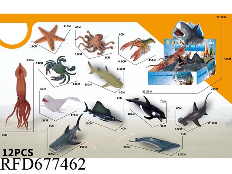 TWELVE MARINE ANIMALS