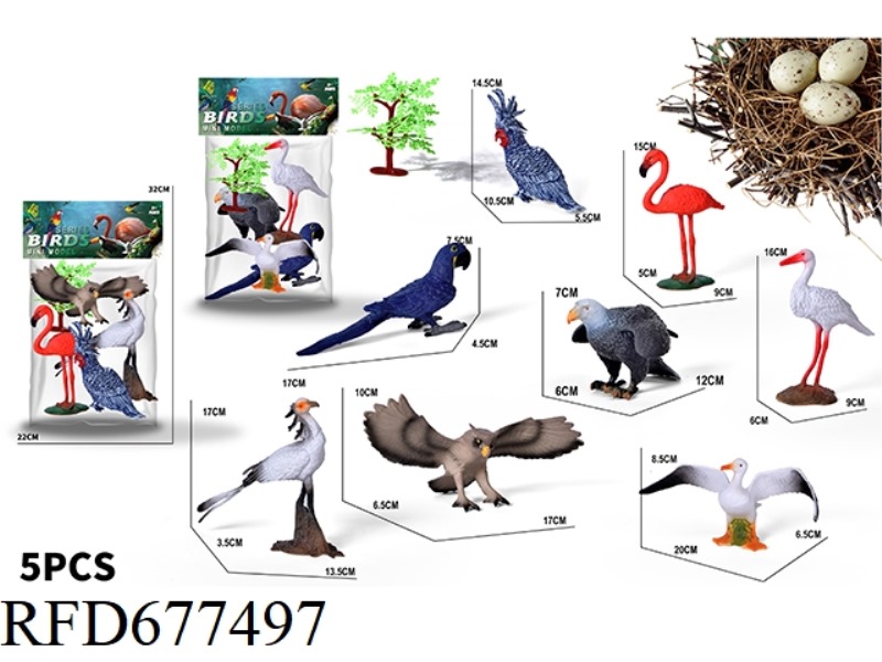 BIRD SET 5PCC