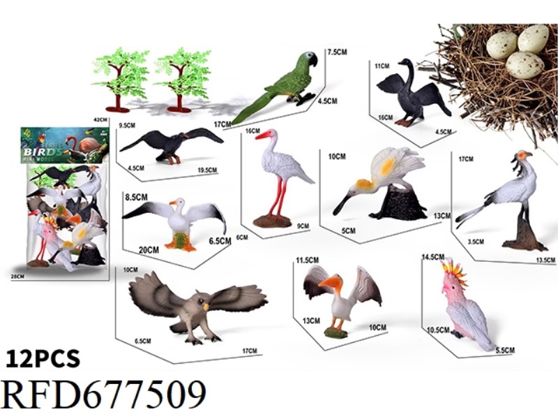 BIRD SET 12PCS