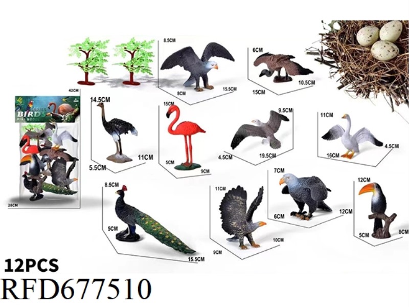 BIRD SET 12PCS