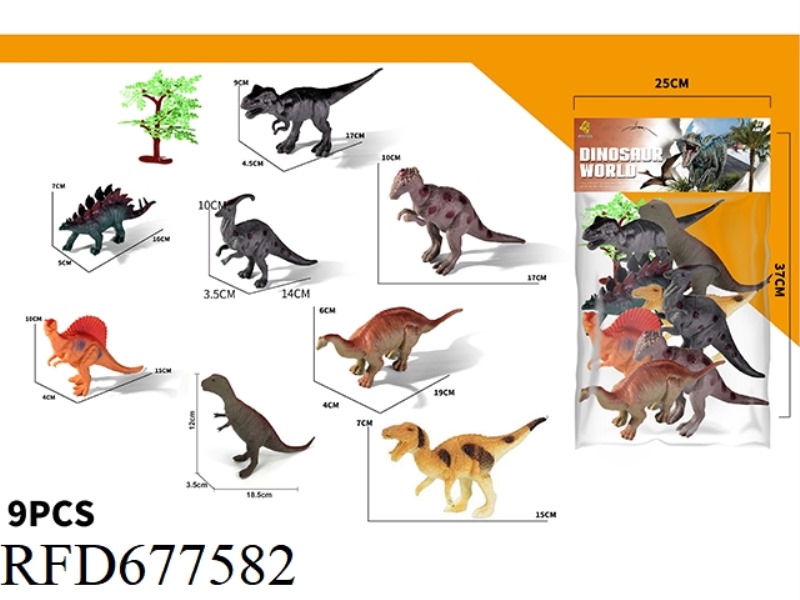 SIMULATION DINOSAUR SET OF 9PCS